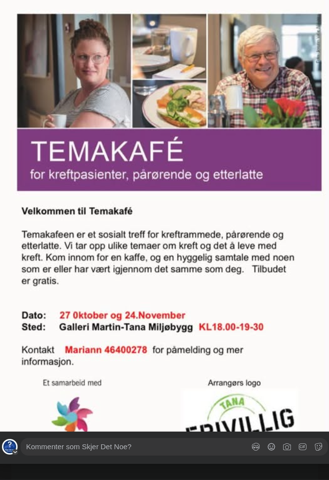 Temakafé kreft