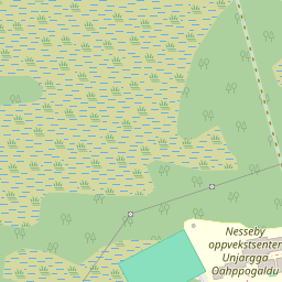 Kart: Nesseby oppvekstsenter (Unjárgga Oahppugáldu)